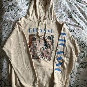 Beige Picasso Hoodie